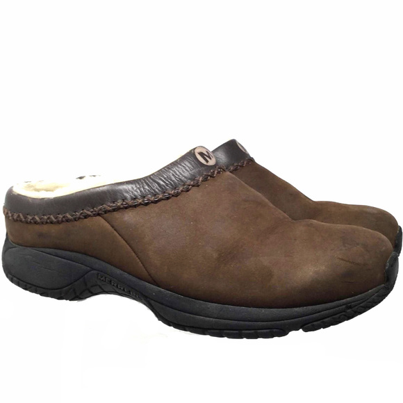 women's merrell clogs with fur